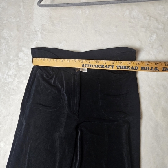 Chicos Travelers Pants Medium Black No Wrinkle Straight Leg Size 1 - Picture 4 of 8